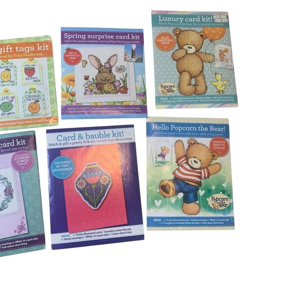 The World of Cross Stitching Lot of 8 Card Making Kits Variety Crafty - Picture 3 of 6